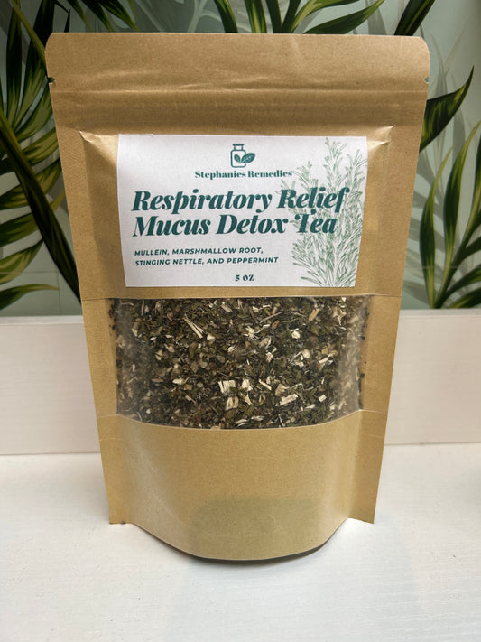 Respiratory Relief Mucus Detox Tea Blend 5oz
